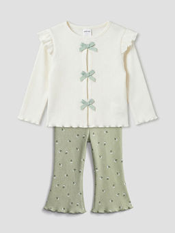 Fiyonklu K?z Bebek Ti??rt ve Tayt