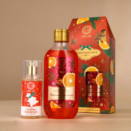 Новогодний подарочный набор косметики Уютные мгновения: гель для душа 300 мл и мист для тела 88 мл, URAL LAB