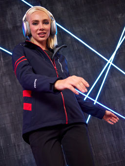 Женская мембранная куртка виндстоппер на флисе Azimuth Заря 124/23982_705 Темно-Синий  фото 31