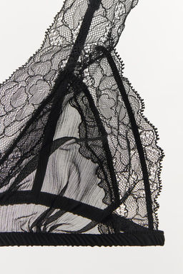VISCOSE LACE TRIANGLE BRALETTE - Zara фото 7