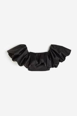 Crop top off-the-shoulder