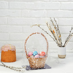 Цена за 12 шт. Пакет Подарочный, с жестким дном, микс, 14 х 22 х 55 см - Simaland фото 3