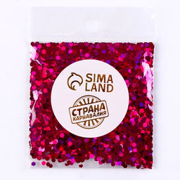 Цена за 2 шт. Наполнитель для шаров «Конфетти шестиугольник», d=3 мм, 10 г