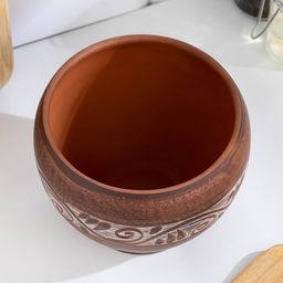 Горшок для жаркого «Ангоб», 0.55 л., 10×12×12 см