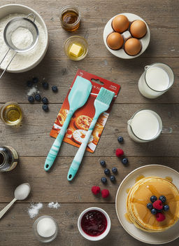 Цена за 2 шт. Набор кисточка+лопатка OLS-014-5