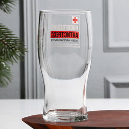 Бокал для пива Новогодний антистресс, пей и наслаждайся, 500 мл