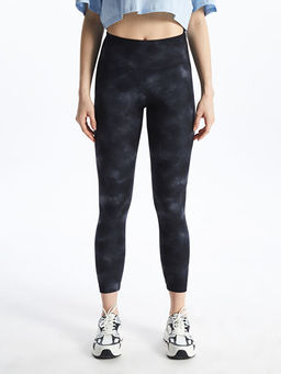 Beli Lastikli Batik Desenli Kad?n Spor Tayt