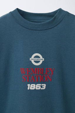 CAMISETA ESTAMPADO UNDERGROUND LONDON  / Azul - Zara фото 3