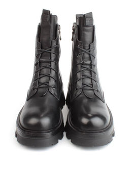 04-M3-2170 BLACK Ботинки зимние женские (натуральная кожа, натуральный мех)