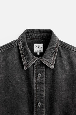 RELAXED FIT DENIM SHIRT - Zara фото 8