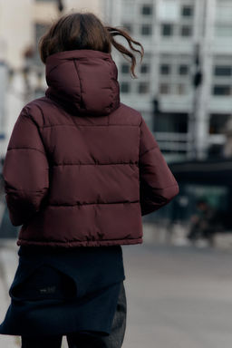 SHORT WATER-REPELLENT WINDPROOF HOODED ANORAK - Zara фото 17