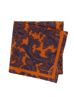 Оранжевый шерстяной платок - Cacharel фото 2