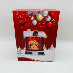 Новогодний декор стекло - Новогодний дом 20 см (арт. 9181-4) в ассортименте - Ип лебедев о.ю фото 5