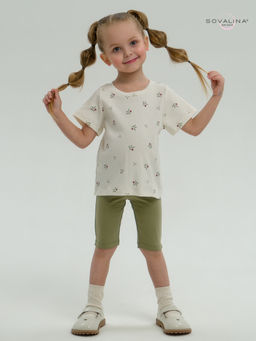 Костюм Актив бордовые тюльпанчики-оливка