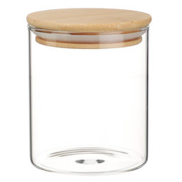 Банка для хранения 450мл, 10*8,5см, стекло, бамбук VETTA ЭКО Эллипс арт. 828-303