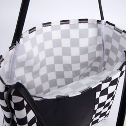 Сумка - шопер с нашивкой NAZAMOK Бело-чёрный, 40387 см  фото 9