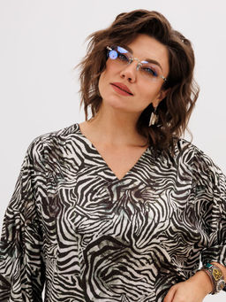 Блуза ANELLI 1676.1 белая саванна  фото 3