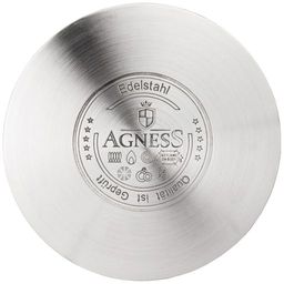 КАСТРЮЛЯ AGNESS СО СТЕКЛЯННОЙ КРЫШКОЙ, НЕРЖ.СТАЛЬ, СЕРИЯ BLACK MARBLE 3,5Л 20Х11,5СМ  фото 3