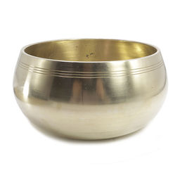 Чаша поющая Gold с барельефом 7металлов 601г-800г Для восстановления ауры d-11cм h-6см ХРУПКОЕ