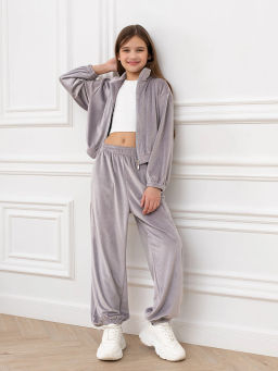 Костюм для девочек Элис Серый М-06КД MODAMICA