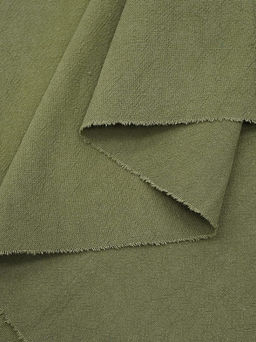 Крапива Рами (Ramie) с хлопком цв.Зелено-оливковый хаки, СОРТ2, ш.1.4м, крапива-50%, хл-50% - Купава фото 7