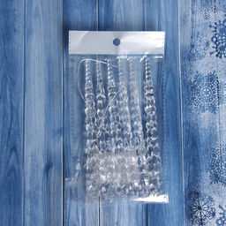 Цена за 2 шт. Ёлочные игрушки набор 6 шт. «Сосулька люкс» 15 см