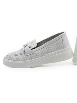 06-YC139-1 WHITE Туфли женские (натуральная кожа)