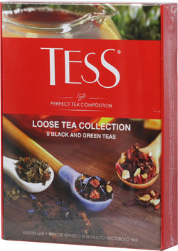 TESS. Набор листового чая (9 видов) 350 гр. карт.упаковка (Уцененная)