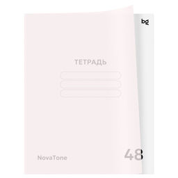 Цена за 2 шт.Тетрадь 48л. BG "NovaTone. Бутон вишни" клетка (Т5ск48_пл 57944) пластиковая обложка