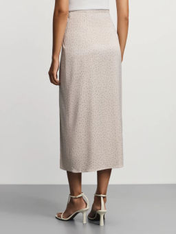 Атласная юбка миди с разрезом / Zarina  фото 5