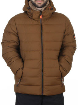 6584 BROWN Куртка мужская зимняя (200 гр. холлофайбер)