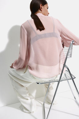 Blusa de gasa con lazada - H&m фото 4