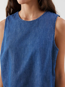 Bisiklet Yaka Jean Bluz