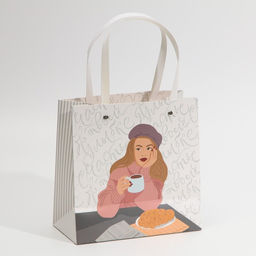Цена за 2 шт. Пакет подарочный, упаковка, «Девушка», 20 х 20 х 10 см