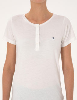 Beyaz K_sakollu Pijama Tak_m_