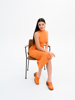 Сабо 5132.23663br.Оранжевый+коричневый