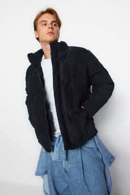 TRENDYOL MAN Camel Regular Fit Dik Yaka Fitilli Kadife Sisme K?sl?k Mont TMNAW22MO0182 - Trendyolmilla фото 3
