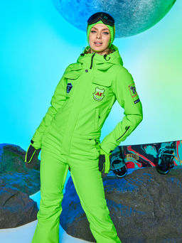 Женский сноубордический горнолыжный комбинезон Alpha Endless Aeternitas 223/2305 FAG - Салатовый  фото 16