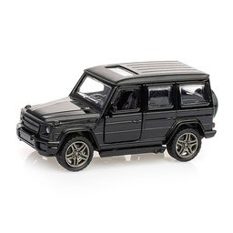 Черная инерционная машинка Внедорожник die-cast, 1:32, открывающиеся двери