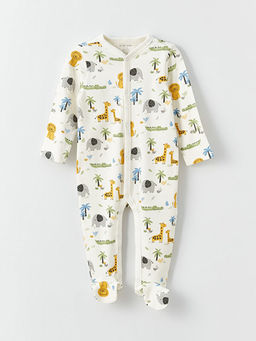 Bisiklet Yaka Bask?l? Erkek Bebek Hastane ??k?? Seti 3l? - Waikiki фото 3