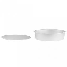 Форма для выпечки алюминиевая "Мастер" д36см, h8,5см, s1мм, съемное дно д34см, загнутый край (Китай)