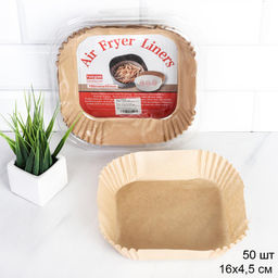 Форма пергаментная для аэрогриля / Квадрат 16х4,5 см, набор 50 шт / FB-16-50-269 /уп 120/