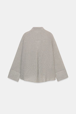 CAMISA ASIM?TRICA BOTONES ZW COLLECTION / Negro / Blanco - Zara фото 6