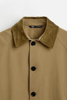 OVERSIZE TWILL TRENCH COAT - Zara фото 8