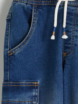 Beli Lastikli Erkek ?ocuk Kargo Jean Pantolon