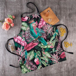 Фартук Этель Tropical parrots 60*70 см, 100% хлопок, саржа 190 г/м2
