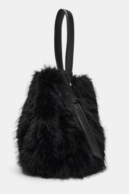 FAUX FUR BUCKET BAG - Zara фото 7