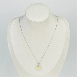 Кулон на цепочке из лимонного Кварца 45 см