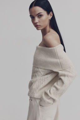 Jersey off-the-shoulder - H&m фото 5