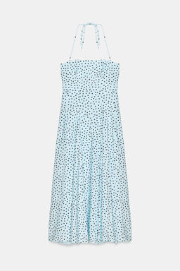 VESTIDO MIDI LUNARES / Marr?n-Azul - Zara фото 6